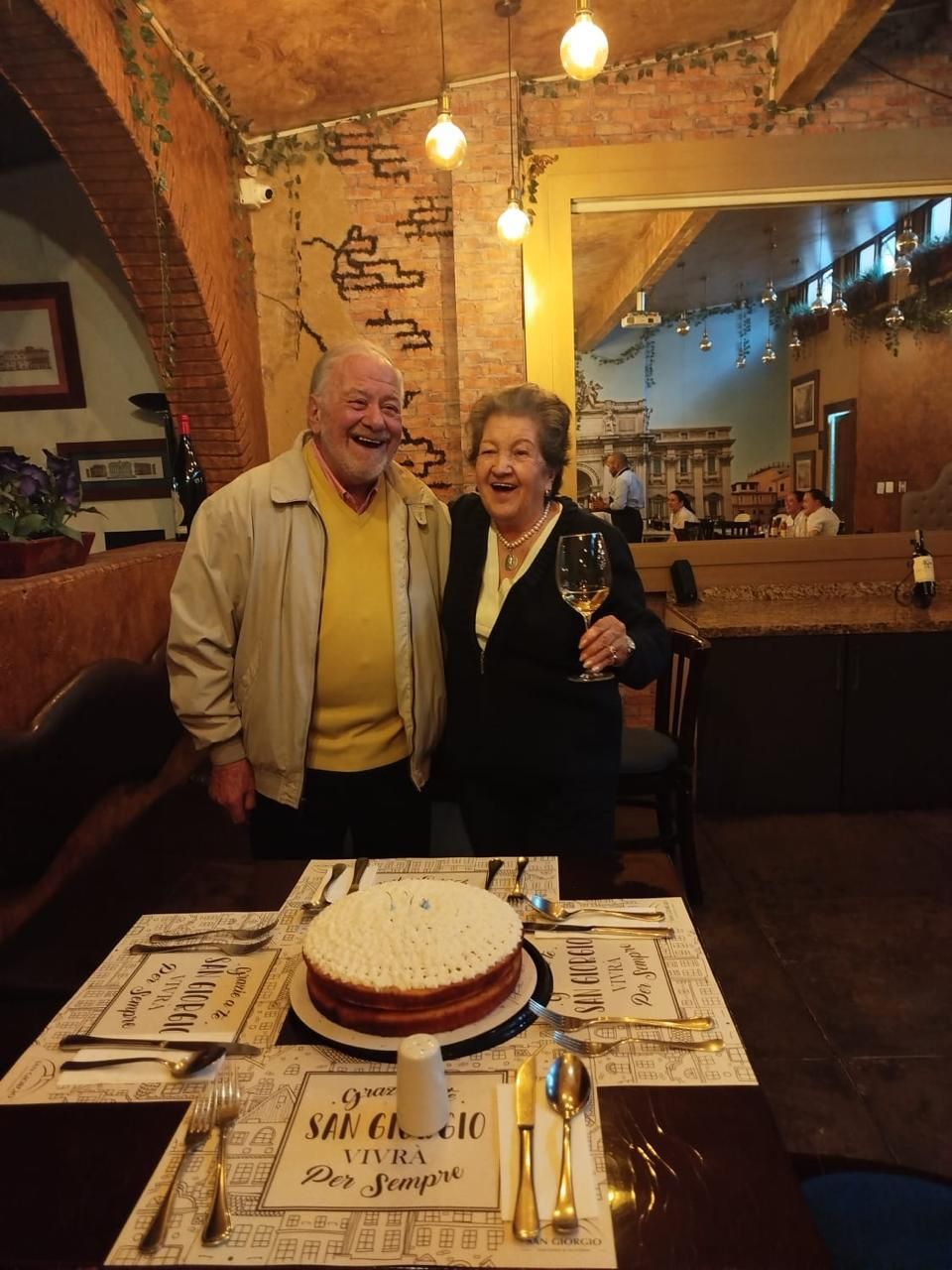 Los fundadores en una celebración familiar.